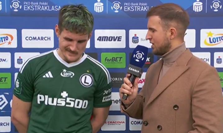 WYWIAD w przerwie z piłkarzem Legii xD [VIDEO]